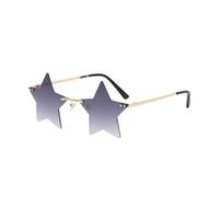 Genérico 2026 Gafas De Sol Sin Montura De Estrella Para Mujer Coloridas Gafas De Estrella Para Despedida De Soltera Fiesta Festival Divertido Y Locas Montura Dorada Lentes Violetas Set