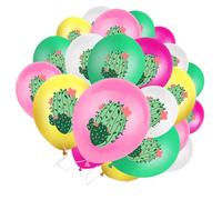 Genérico 25 Globos de Látex de 12 Pulgadas Diseño Hawaiano de Cactus para Decoración de Fiesta Tropical al Aire Libre en Verano