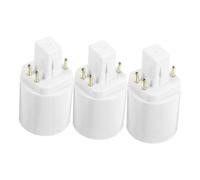 Genérico 3 Piezas Adaptador de Portalámparas Base de Pines Instalación Rápida y Compatible con Bombillas LED para Hogar y Oficina