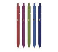 Genérico 5 Pack Gel Pens Black Ink, Fine Tip Easy Dry Writing Pens, Smooth Creative Stationery Pen for Men, Women, Students, Journaling and School Work, 15 x 5,6 x 2 pulgadas, Mixed Color
