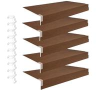 Genérico 5 Protectores de estantes de Alambre para despensa y Armario - Tamaños Personalizados 9, 12, 16, 20 de Ancho - Protector de estantes de Metal Duradero, 25" L x 12" D x 2" H, ¡Mejore la Organ