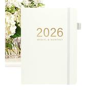 Generico A5 Notebook, 2026 Hardcover Writing Journal, Professional Writing Pad, Calendar Planner for Travel, Study, Business, College, Home, Graduation, Workplace, 8.46x6.1x0.47 inches