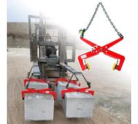 Genérico Abrazadera para elevación de Piedra - Abrazaderas Verticales para Placas con Cadena para manipulación Segura en Aplicaciones de construcción y elevación de carg