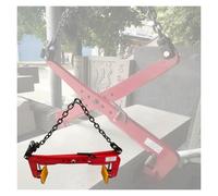 Genérico Abrazaderas de elevación de Cadena roja Ajustables de Alta Resistencia, Abrazadera de Placa Vertical con Almohadilla de Goma Antideslizante, Plantilla para Piedra de Granito/mármol, Abertura