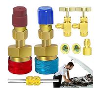 Genérico Adaptador para refrigerante a/c | Acopladores rápidos r1234yf a r134a,Adaptador de conversión para Kit de Recarga de Aire Acondicionado de Lado Alto/bajo, Accesorios de refrigerante de CA