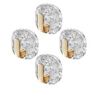Genérico Adhesive Towel Hooks 4 Pieces Waterproof Clothes Hanger | Water Wave Texture Adhesive Wall Towel Hooks for Clothing Home Decor Coat Purse Key Hat Bag Wreath Toilet Shower Door