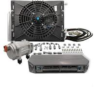 Genérico Aire Acondicionado para automóvil, Kit de Aire Acondicionado eléctrico de 12V, Compatible con Furgonetas, autocaravanas y autobuses - Sistema de refrigeración de chasis Universal