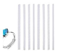 Genérico Ajustador de Invisible Accesorios Joyas Espaciadores | Juego de 8 reductores de anillo invisible de silicona, accesorios de joyería para bodas, compromisos, fiestas, deporte