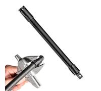Generico Alargador para toma flexible - Acero para herramientas S2 de 1/2" Alargador de par de 25-35 cm | de para toma flexible giratoria de 360 grados para ángulos de trabajo con tornillo
