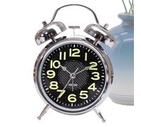 Genérico Alarm Clock Bell - Metal 8.5x11.6cm | Loud Alarm | 3-Inch Quiet Timer Watch For Seniors Sleepers Bed Desk Room Travel Bedroom Where Functionality Meets Simplicities