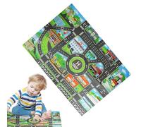 Genérico Alfombra De Mapa De Carreteras, Alfombrillas De Mapa De Carreteras para Niños, 83 X 57 Cm, Alfombra para Coche con Fondo Antideslizante (Coche De No Incluido)