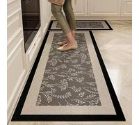 Genérico Alfombras De Cocina Florales Antideslizantes Lavables con Base De Goma, 60X180Cm. Alfombras De Cocina Vintage Absorbentes para Fregadero Y Entrada. Fáciles De Limpiar. 60X180Cm