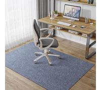 Genérico Alfombrilla Protectora para Suelo, Base Antideslizante para Silla de Oficina, Alfombra para Juegos Silla de Oficina Escritorio Base para Laminado, Parquet, Suelos Duros,Mist Gray,100X120cm