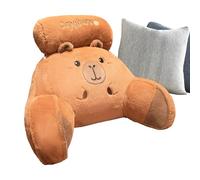 Genérico Almohada de Lectura para Cama - Capybara Design Cojín Soporte Espalda Ergonómico,Soporte con Reposabrazos Integrados,para Adultos Dormir Sentado Sofá Piso Ver TV Descanso