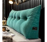 Genérico Almohada Triangular De Lectura De Cabecera Respaldo Cabecero Desmontable Cojín Lumbar De Cuña Refuerzo De Apoyo De Posicionamiento para Habitación Diván,A,100x50x20cm