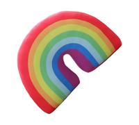 Genérico Almohadas de Múltiples Colores - Bonito Cojín para el Cuello de Arcoíris - Almohada para Niñas | para Cama Sillón Sofá Coche y de Adultos y Niños