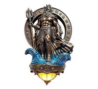 Genérico Aplique De Pared De Resina - Unidad De Iluminación De Escultura De De Resina | Decoración Del Hogar De La Estatua Del Dios Griego Antiguo | Aplique Antiguo, Para El Hogar, Apartamento, Dormi