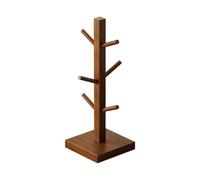 Genérico Árbol Portatazas Organizador Tazas Madera 6 Ganchos Árbol
