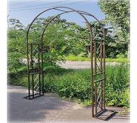 Genérico Arco de jardín, Arco de Boda, Arco de jardín Grande, Soporte para Plantas trepadoras (para Enredaderas), cenador de Boda, decoración para Fiestas (marrón, 140x230x40cm)