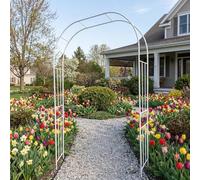 Genérico Arco de jardín, Arco de Boda, Arco de jardín para Plantas trepadoras al Aire Libre, Estructura metálica para Arco de Boda con Bases, pérgola de Acero Inoxidable Resistente a la corrosión par