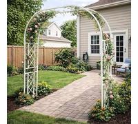 Genérico Arco de jardín, Arco de Boda, Arcos de jardín de Metal Resistente, Enrejado de Acero Fuerte para Plantas trepadoras, Rosas, vides, Uvas, pérgola Exterior, cenador, Decoraciones de Entrada, m