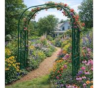 Genérico Arco de jardín, Arco de Boda, Arcos de Rosas, Arco de jardín de Metal para Exteriores, celosía Resistente para Plantas trepadoras, pérgola, cenador, Estructura de Soporte de Acero, decoració
