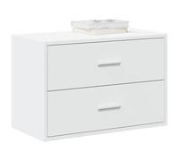 Genérico Armario con 2 cajones Blanco 60x31x40 cm Madera de ingeniería,Armarios y Almacenamiento,Cajoneras-858821