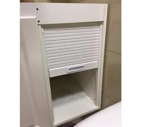 Genérico Armario con Puerta Enrollable Que Ahorra Espacio, Armario Plegable con Puertas correderas y Tirador, Puertas enrollables de plástico para Oficina en casa, Estudio o tocador (61 x 7