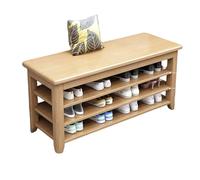Genérico Armario para Guardar Zapatos, Armario para Pasillo, Estante para Zapatos, cajón Plegable, Banco de Entrada, Banco para el pie de la Cama, Zapatero de Madera con Estante Abierto, Banco para z