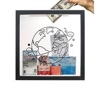 Generico Astronaut Space Storage Case, Top Keepsake Box, Wall Hook, Memory Collection Organizer for Pictures Ticket Notes Travel Souvenirs Concert Memories Museum Visits 7.87x7.87in