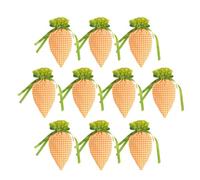 Genérico Bags- | Easter Carrot Drawstring Bags, Cute Cartoon Design, 7.9 X 4.7 Inches, 10 Pack Candy Goody Bag, Egg Hunt Activity, Spring Basket Stuffers, Party Favors, Festive Holiday Supplies