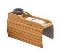 Genérico Bandeja para Reposabrazos - Portátil | Bandeja De Sofá para Control Remoto | Caddy para Sillón | Organizador Conveniente para Bebidas, Aperitivos, Mandos A Distancia Y Esenciales Diarios