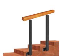 Genérico Barandilla de Escalera, pasamanos, Soportes, pasamanos, escalones, barandillas, Soportes para escaleras, Piezas de barandilla, escaleras Exteriores Ajustables - Barandilla de Madera de Trans