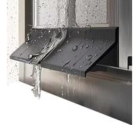 Genérico Barrera antigoteo de Goma para Ventanas Que Evita el reflujo de Agua, Protector antigoteo de Goma Autoadhesivo para Ventanas y burlete Inferior de Puertas - Protección Impermeable contra la