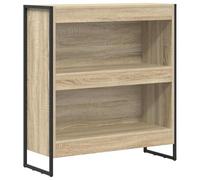 Genérico Biblioteca Sonoma 80 x 30 x 86,5 cm Madera Ingeniería | Patas de acero resistentes, diseño industrial, estantes compartimentados, montaje necesario, uso en interiores
