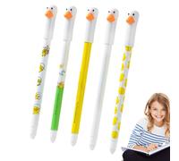 Generico Bolígrafo de gel borrable - 0,5 mm bolígrafos borrables de pato | Juego borrables sin desbabas para escuela, oficina, apuntes, dibujo - Accesorios de papelería bonitos con punta blanda