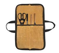 Generico Bolsa para cuchillos de chef | para cubiertos resistente, bolsa de lona encerada para utensilios de cocina, organizador portátil para cuchillos de chef con asa para cocina, Caqui., Fare