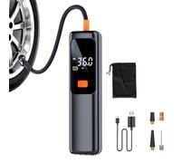 Generico Bomba de aire para coche, mini inflador eléctrico de 12 V para manómetro digital con inflación rápida, múltiples válvulas para vehículos motociclistas, juguetes para equipos deportivos