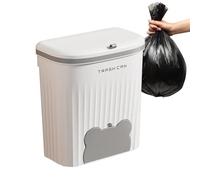 Genérico Bote De Basura Colgable,Pequeño Bote De Basura Con Tapa | Papelera de cocina colgante, De De Escritorio, De De Mesa, Hogar, Jardinería para Dormitorio, Baño, Hogar