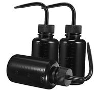 Genérico Botellas De Lavado Exprimibles De ástico 150ml Pack De 3 Botellas Negras Para Riego De Plantas Lavado De Pestañas y Uso En Laboratorio