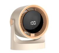 Genérico Breeze Unit, LED Touch Wind System, Speed Control with Ventilation, Eco Polymer Silent Rotor Device, Futuristic Mesh Style Frame, Study Travel Breeze Kit Device Pack