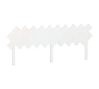 Genérico Cabecero de Cama Blanco 196 x 3 x 80,5 cm Madera maciza de pino | Diseño moderno, encanto rústico, cómodo apoyo dorsal para dormitorio