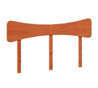 Genérico Cabecero Madera Maciza de Pino, 140 cm, Marrón | Diseño moderno, patas robustas, soporte de espalda para lectura, dormitorio