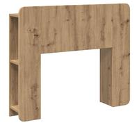 Genérico Cabinet Cabecero de Cama Roble 100cm Madera de Ingeniería | Almacenamiento integrado, montaje en pared, limpieza en húmedo, uso versátil