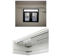 Genérico Caja de Cortina de Aluminio extralarga, riel Deslizante para Cortinas de 3 a 13 pies con polea, Ideal para oficinas y Puertas de Patio, Montaje Lateral, Panel Tipo Cassette de 320 cm/10,6 pi