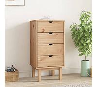 Genérico Cajonera OTTA Madera Maciza de Pino 45x39x90 cm,Mobiliario,Armarios y Almacenamiento,Cajoneras-348579