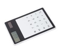 Genérico Calculadora Solar Científica sin Batería Panel Táctil Transparente, 8 Dígitos, Plástico Ligero, Adecuado para Escuela y Hogar