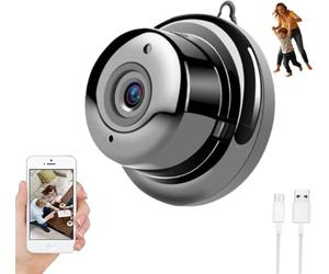 Genérico Cámara Ultra Invisible sin Enchufe Mejorada 2026, cámaras pequeñas HD 1080p Ocultas inalámbricas, Gran Angular de 170°, Mini Camara espia, cámara de Seguridad portátil para (1pcs)