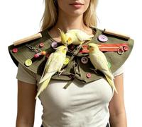 Genérico Capa De Hombro para Aves Protector Textil Interactivo Reutilizable