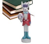 Genérico Cascanueces Conejo de Pascua - de tradicional colorido de resina | Decoración de Pascua Soldados Conejos | para de primavera: chimenea, entrada, mesa de casa